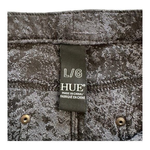 HUE | Essential Denim | Snake Print Brocade Fabric Pants - Size Large - Picture 4 of 9